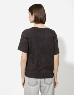 T-shirt - Print - donkergrijs