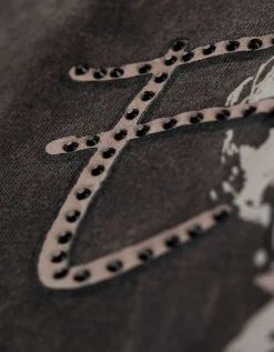 T-shirt - Print - donkergrijs