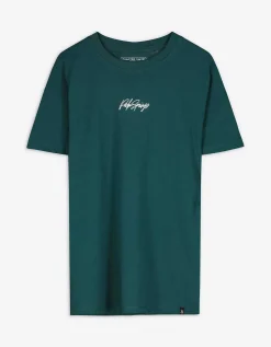T-shirt - Print - donkergroen