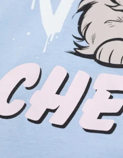 T-shirt - Print - lichtblauw