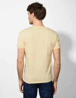 T-shirt - Print - lichtgeel