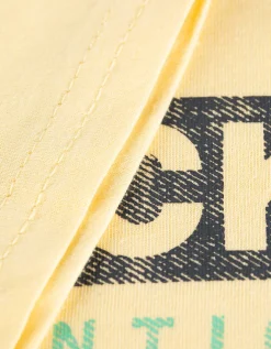 T-shirt - Print - lichtgeel
