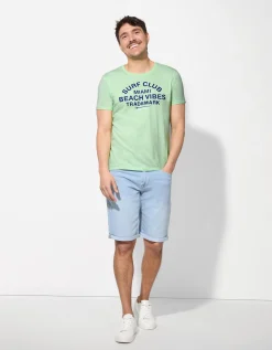 T-shirt - Print - lichtgroen