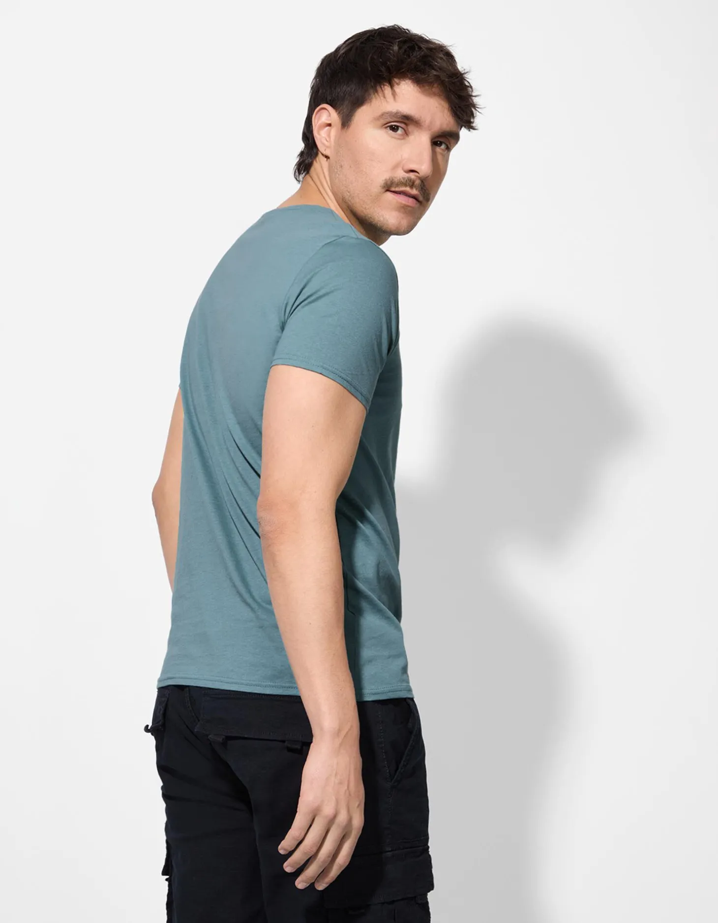 T-shirt - Print - turkoois