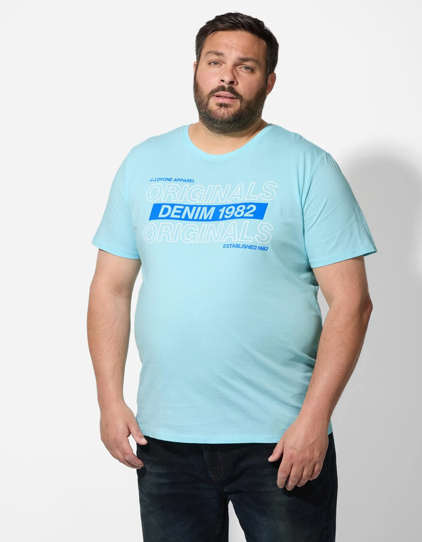 T-shirt - Print - turkoois