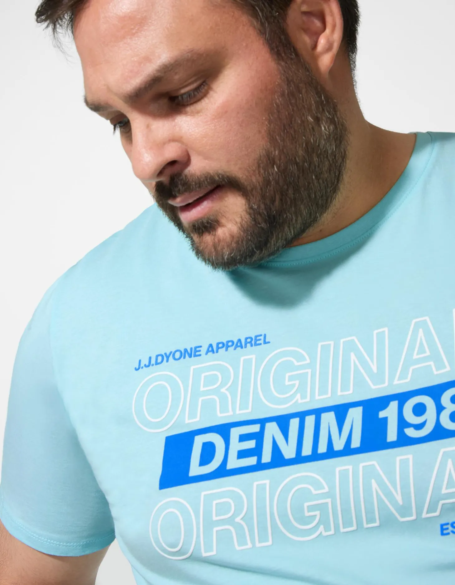 T-shirt - Print - turkoois