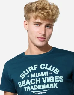 T-shirt - Print - turkoois