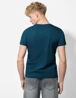 T-shirt - Print - turkoois