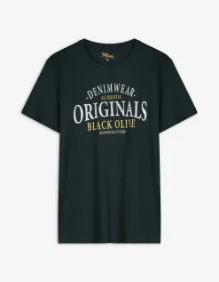 T-shirt - Print - turkoois