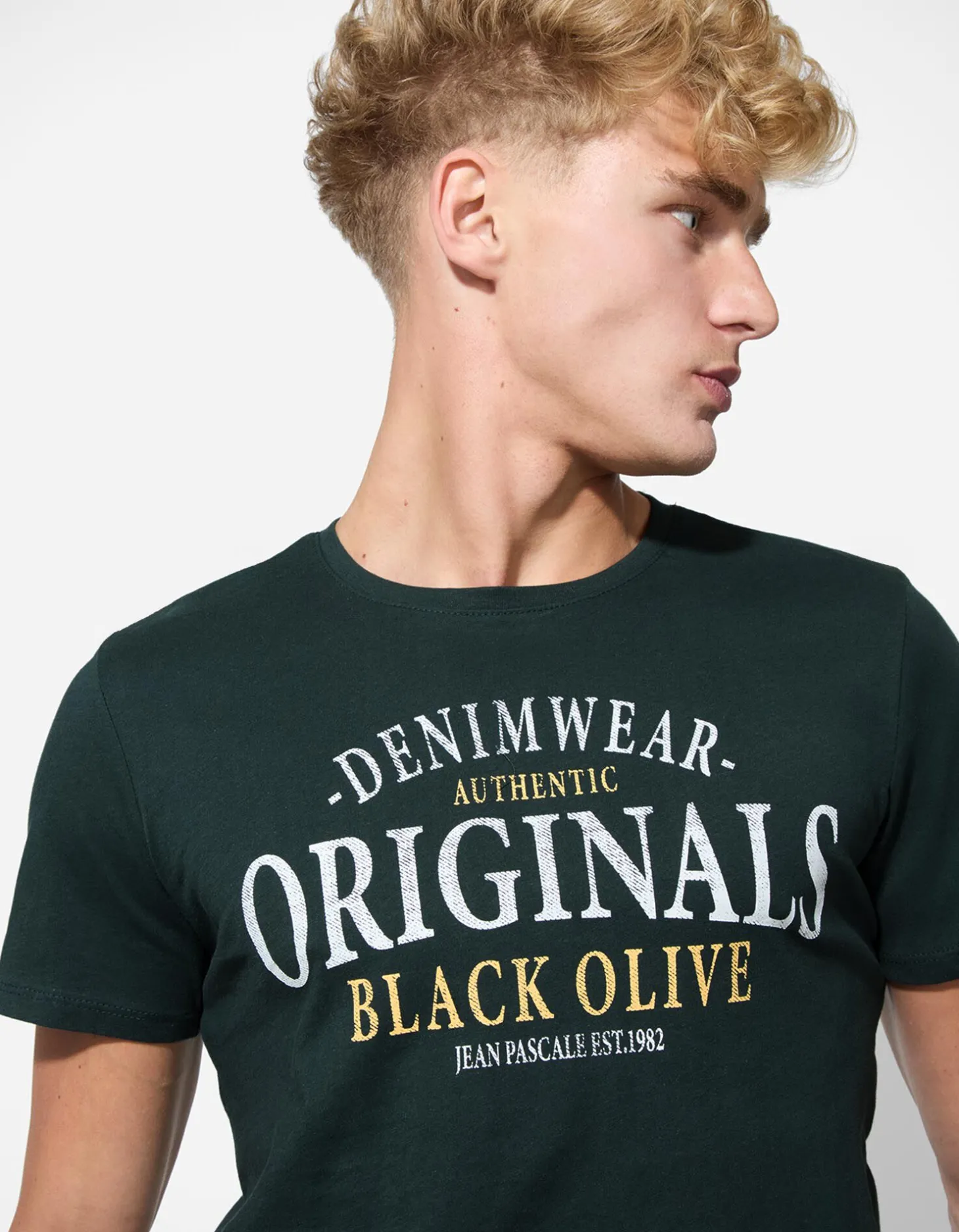 T-shirt - Print - turkoois