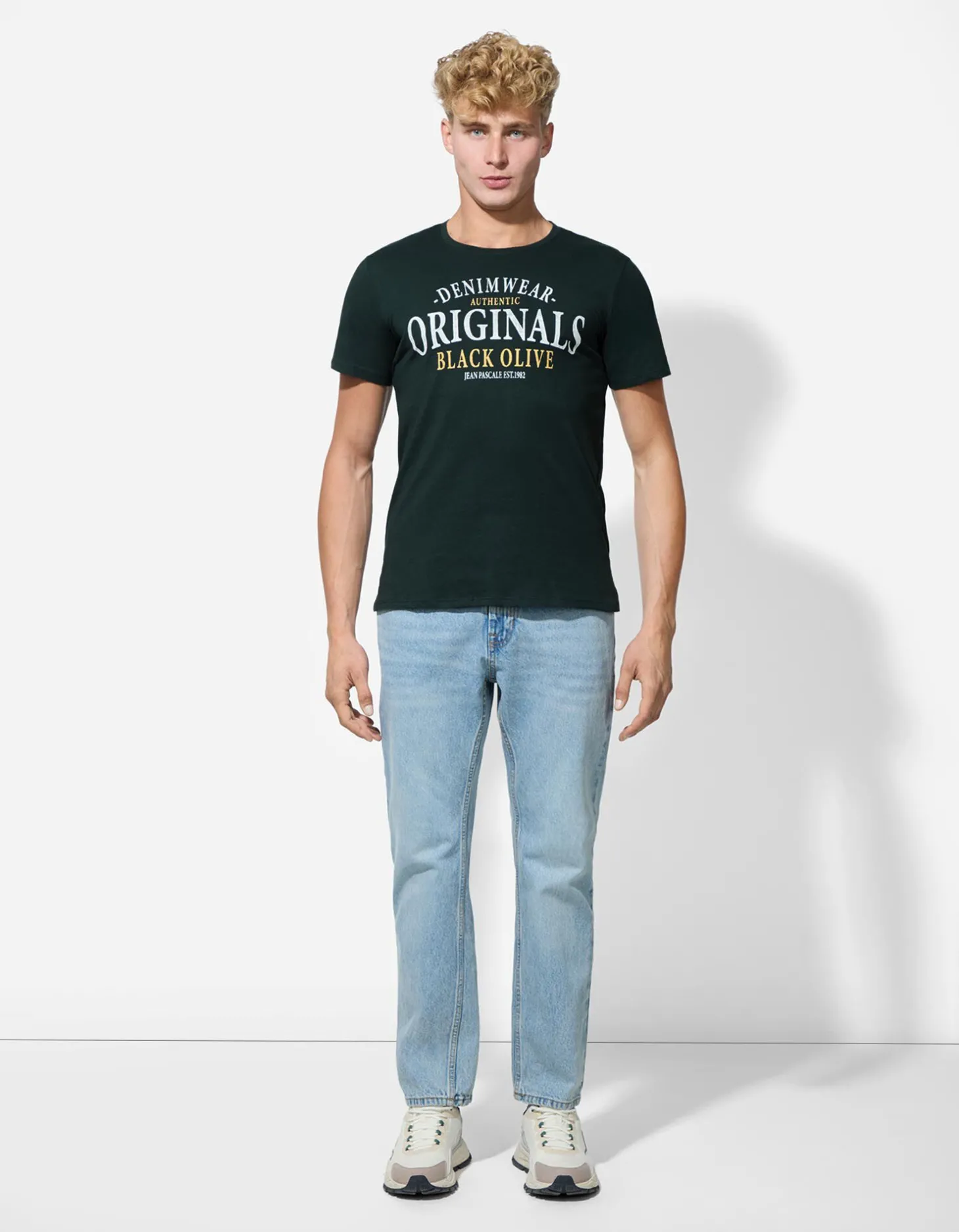 T-shirt - Print - turkoois