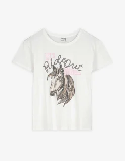 T-shirt - Print - wit