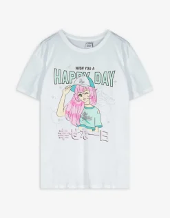 T-shirt - Print - wit