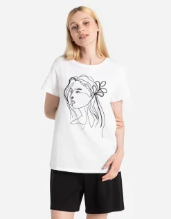 T-shirt - Print - wit