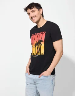 T-shirt - Print - zwart