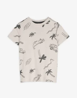 T-shirt - Print all-over - beige