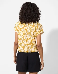 T-shirt - Print all-over - donkergroen