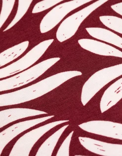 T-shirt - Print all-over - donkerrood