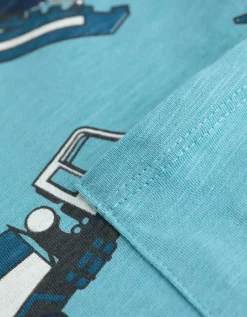 T-shirt - Print all-over - lichtblauw