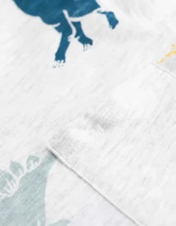 T-shirt - Print all-over - lichtgrijs