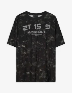 T-shirt - Print all-over - zwart