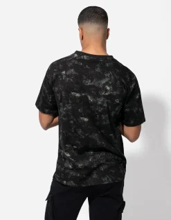 T-shirt - Print all-over - zwart