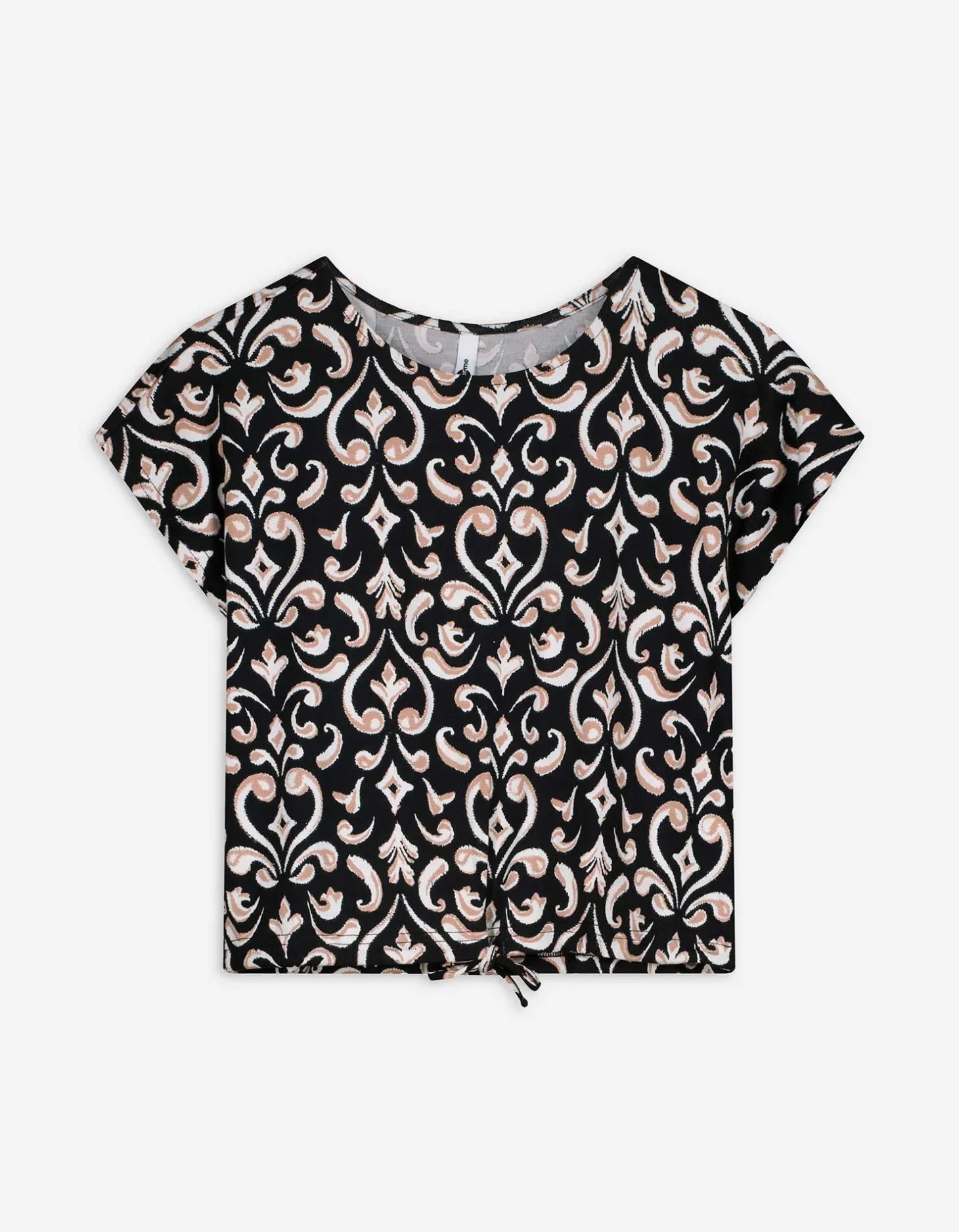 T-shirt - Print all-over - zwart