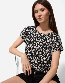 T-shirt - Print all-over - zwart