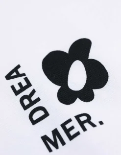 T-shirt - Print op rug - wit