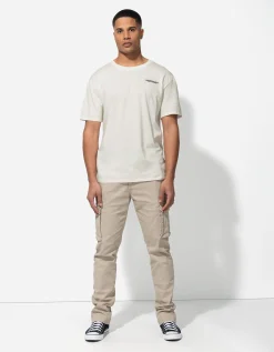 T-shirt - Print op rug - wit