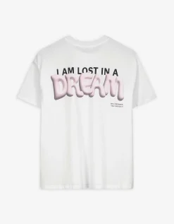 T-shirt - Print op rug - wit