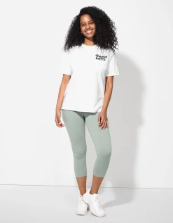 T-shirt - Print op rug - wit