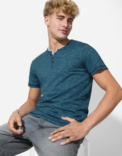 T-shirt - Regular fit - blauw