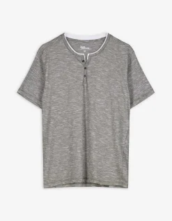 T-shirt - Regular fit - donkergroen