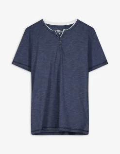 T-shirt - Regular fit - donkerblauw