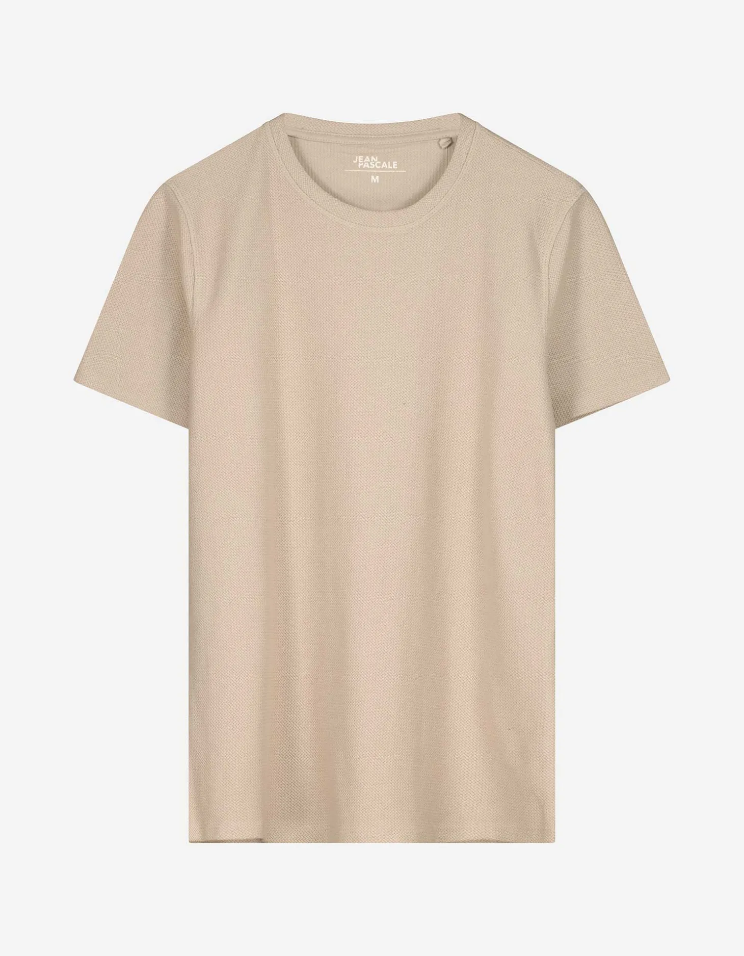 T-shirt - Ronde hals - beige
