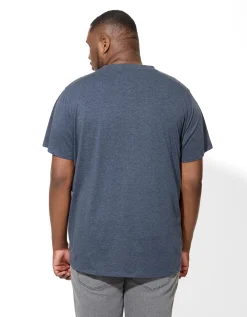 T-shirt - Ronde hals - donkerblauw