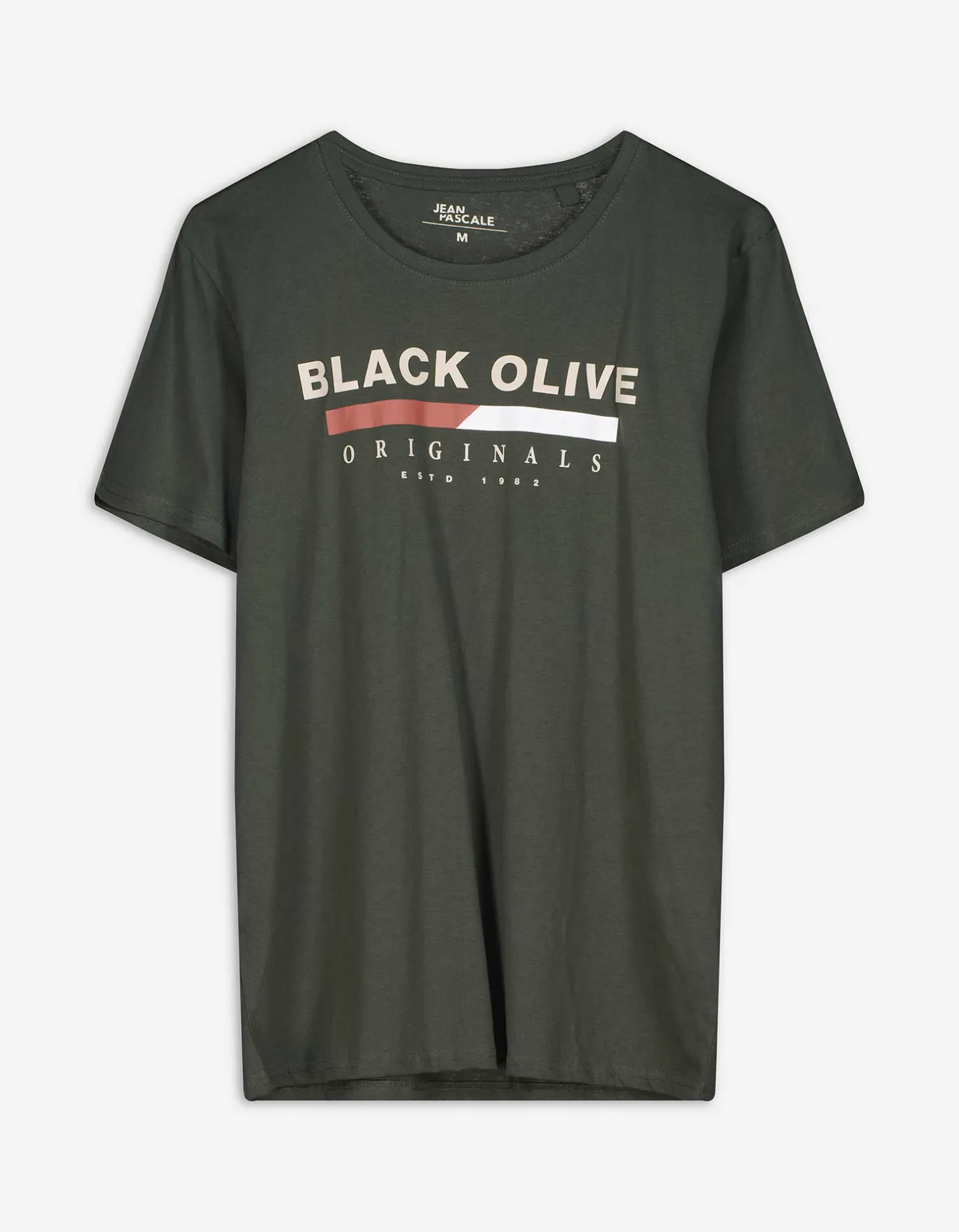 T-shirt - Ronde hals - donkergroen