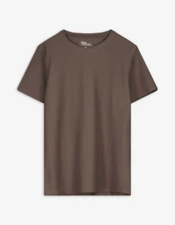 T-shirt - Ronde hals - lichtbruin