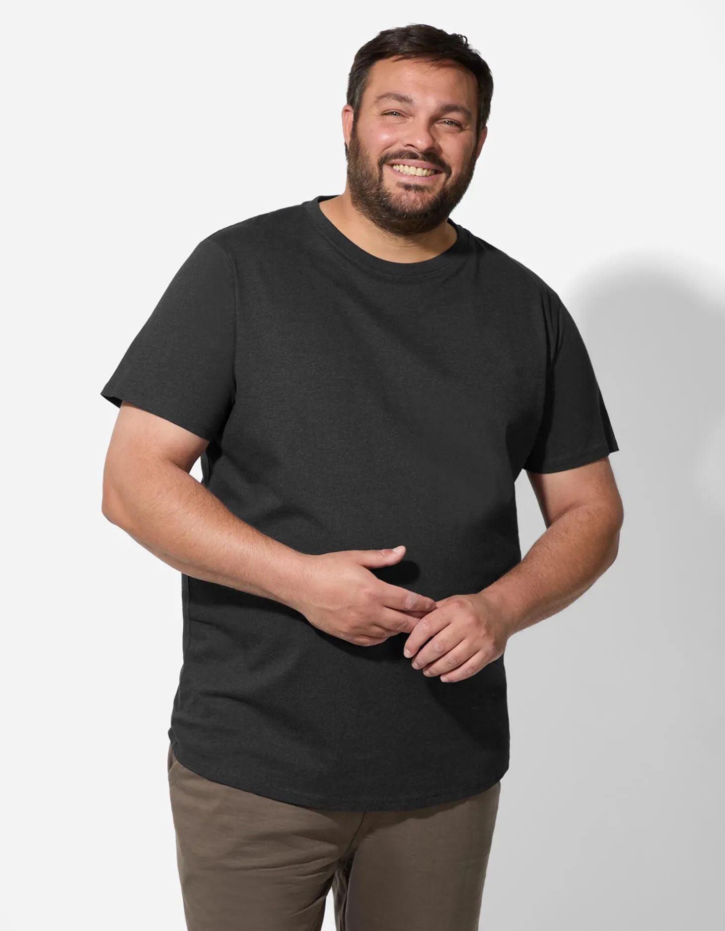 T-shirt - Ronde hals - zwart