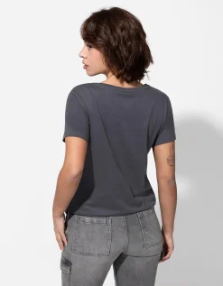 T-shirt - Sierkraaltjes - donkergrijs