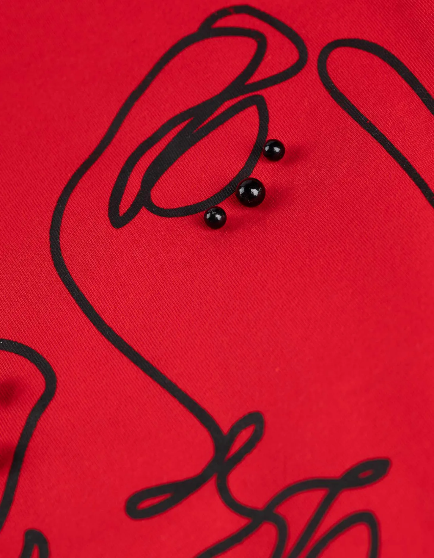 T-shirt - Sierkraaltjes - rood
