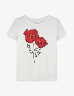 T-shirt - Sierkraaltjes - wit