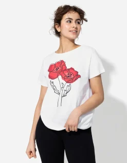 T-shirt - Sierkraaltjes - wit