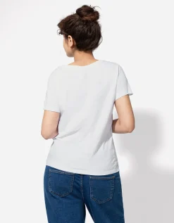 T-shirt - Sierkraaltjes - wit