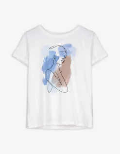 T-shirt - Sierkraaltjes - wit