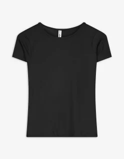 T-shirt - Slim fit - zwart