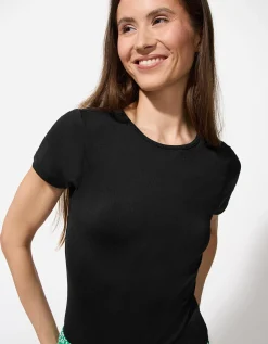 T-shirt - Slim fit - zwart