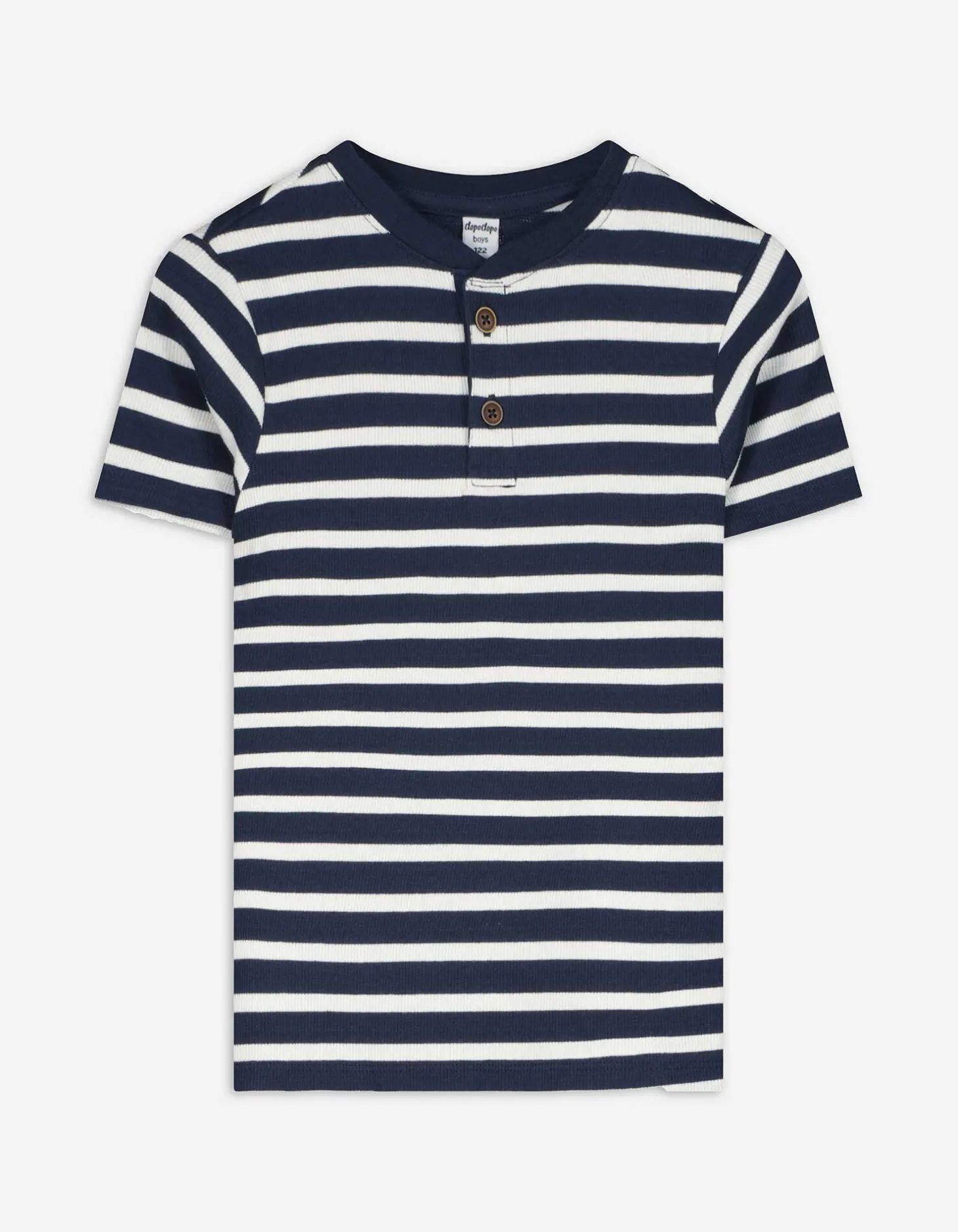 T-shirt - Strepen - donkerblauw