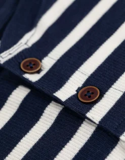 T-shirt - Strepen - donkerblauw